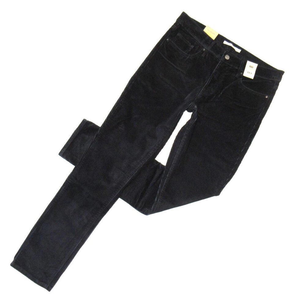 NWT Levi's 311 Shaping Skinny in Black Cord Stretch Corduroy Pants 31 x 30